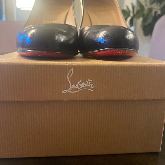 Christian Louboutin 85MM pumps black, red bottom. Size 37.5 - Picture 7 of 11